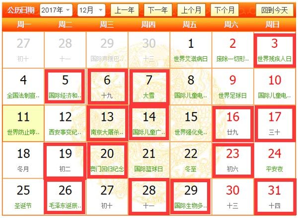 2017年12月裝修吉日有幾天，分別是那幾天